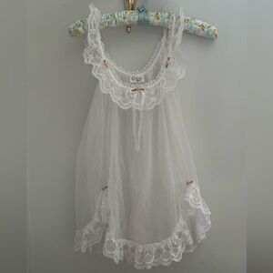Lace See-Through Babydoll Top/Mini Dress